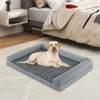 Costway L/XL/XXL Sized Large Pet Bed with Orthopedic Egg Crate Foam Removable Washable Cover - 2 of 4