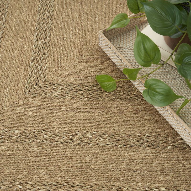 Nourison Natural Woven Seagrass Indoor Outdoor Area Rug, 4 of 10