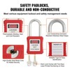 VEVOR Electrical Lockout Tagout Kit, 59 PCS Safety Lockout Tagout Station With Padlocks, Hasps, Tags, Ties, Plug Lockout, Circuit Breaker Lockouts - 4 of 4
