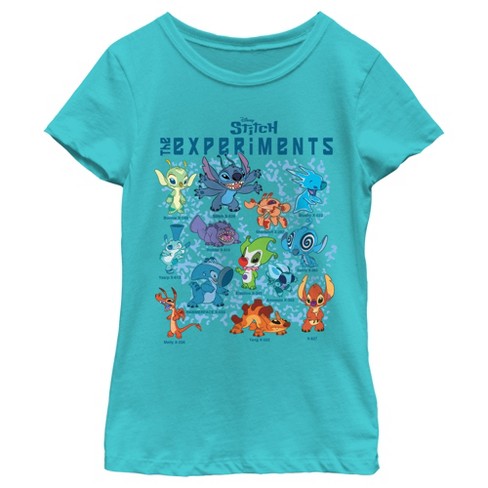 Girl's Lilo & Stitch The Experiments Portraits T-shirt - Tahiti