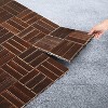 VINGLI Interlocking Deck Tiles, Anti-Slip Wood Tiles, Outdoor Flooring for Patio, Poolside, 27 Pcs 11.8”x11.8", Walnut - 2 of 4