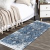 Machine Washable Area Rug Low Pile Vintage Ultra-Thin Non Slip Non Shedding Rugs Stain Resistant Foldable Indoor Carpet for Living Room Bedroom - 3 of 4