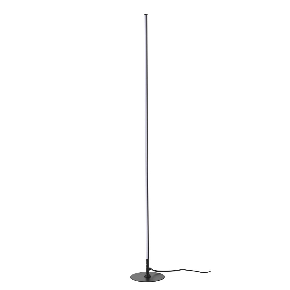 59.5 Iris Led Integrated Floor Lamp Black (Includes Energy Efficient Light Bulb) - Jonathan Y