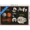 Trends International Star Wars: Moving At Lightspeed - Millennium Falcon Framed Wall Poster Prints - 3 of 4
