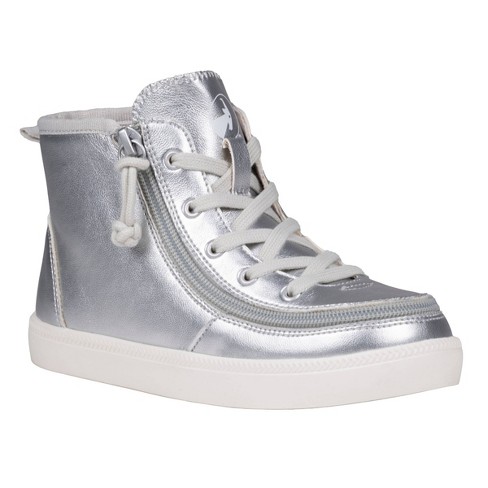 Kids silver high tops best sale