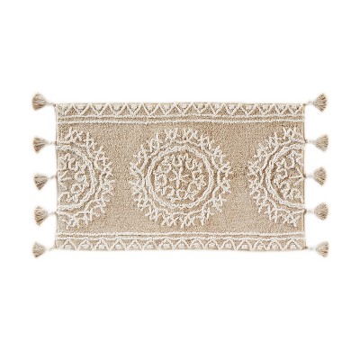 24" x 40" Medallia Bath Rug Natural - Saturday Knight Ltd.