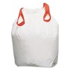 Draw 'n Tie Heavy-Duty Trash Bags, 13 gal, 0.9 mil, 24.5" x 27.38", White, 50 Bags/Roll, 4 Rolls/Box - 3 of 3
