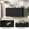 Fluted Dresser -  with 7 Wooden Chest of Drawers, Modern Storage Dressers for Bedroom, Living Room, Closet, Hallway, and Entryway - 2 of 4