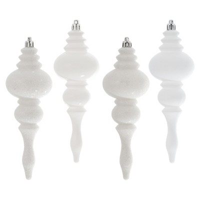 Vickerman 7" Finial Ornament 8/Pk