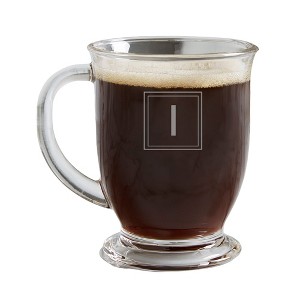 Personalization Mall Classic Celebrations Glass Initial Coffee Mug - 1 of 1