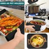 Itopfox 3-Pack Silicone Trivets for Hot Pots & Pans, Heat-Resistant Non-Slip Kitchen Mats, Dish Drying Pads, Countertop Protectors for Dining Tables - 2 of 4