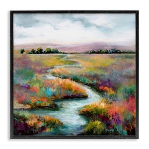 Stupell Industries Vivid River Flowing Rural Vegetation Framed Giclee Art - 1 of 4