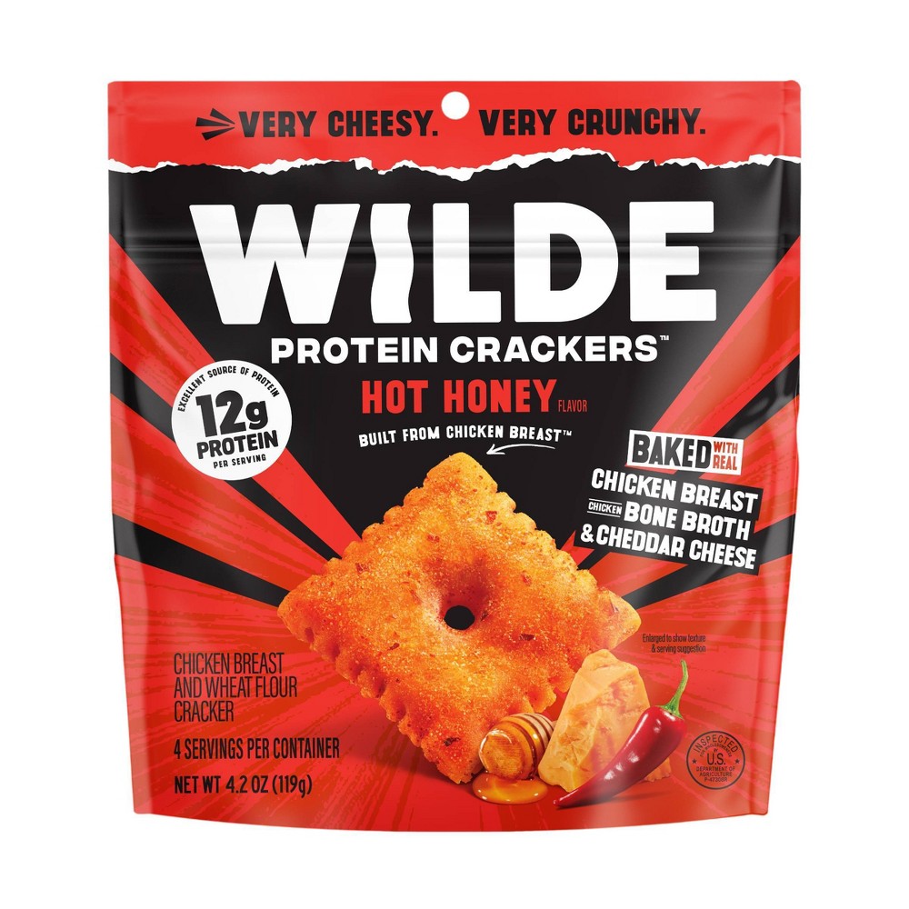 WILDE Hot Honey Protein Crackers - 4.2oz