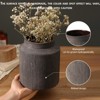 Aoibox Rustic Ceramic Vase for Home Decor, Farmhouse Terracotta Vase with Vintage Ribbed Design, Perfect for Dining Table and Shelf Decor - 3 of 4