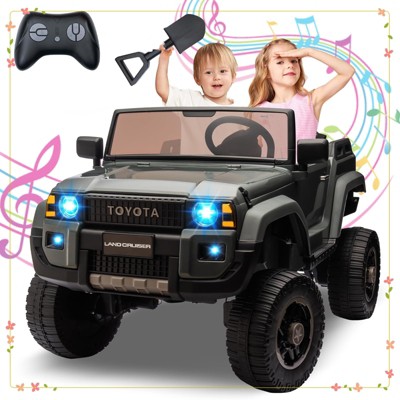 Toyota Licensed 24V Kids Electric Ride-On Car w/Parent Remote Control, 4WD/2WD Switch