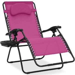 Best Choice Products Oversized Zero Gravity Chair, Folding Outdoor Patio Recliner w/ Cup Holder - 1 of 4