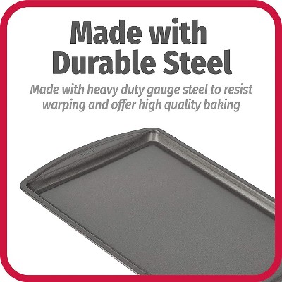 Gray Carbon Steel Nonstick Cookie Sheet, 15.3" x 10.7"