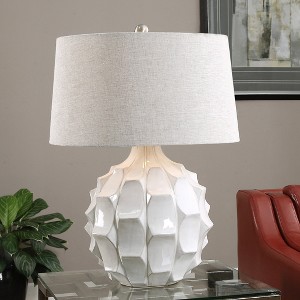 Uttermost Guerina Scalloped White Lamp - 1 of 1