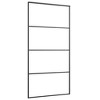 VidaXL Sliding Door Frosted ESG Glass and Aluminum 40.4"x80.7" Black - 3 of 4