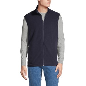 Lands' End Men's Thermacheck 100 Fleece Vest - 1 of 4