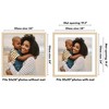 Americanflat 24x24 Picture Frame with Polished Plexiglass - Use as 20x20 Frame with Mat or 24x24 Frame Without Mat - Hudson Collection - Natural Oak - 2 of 4
