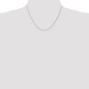 Black Bow Jewelry 1mm, 14k White Gold, Solid Parisian Wheat Chain Necklace - 2 of 4