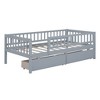Luxystar Twin Size Daybed Wood Bed with Two Drawers for Kids Room and Guest Room - 4 of 4