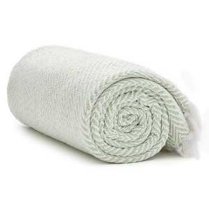 Americanflat 100% Cotton Throw Blanket - 50x60 - Neutral Lightweight Cozy Soft Blankets & Throws for Bed, Sofa, or Chair - 1 of 4