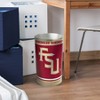 NCAA Florida State Seminoles Waste Basket: Indoor Tin Trash Can, Open Top Design - 2 of 3