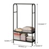 68" Heavy Duty Metal Coat Rack with Rod and Shelf, Freestanding Coat Rack for Home, Bedroom, for Coats, Bags, Shoes, Boots - 3 of 4