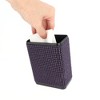 Unique Bargains Car Trash Can Portable Back Seat Trash Bin Purple 1 Pc 3.9" Length 2.4" Width 9.5" Height Plastic - 4 of 4