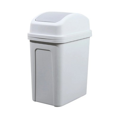 LunaLulinlk Small 4 Gallon Trash Can with Twist Top Lid for Office, Bedroom, Bathroom, Dormitory, Portable Trash Can Wastepaper Basket