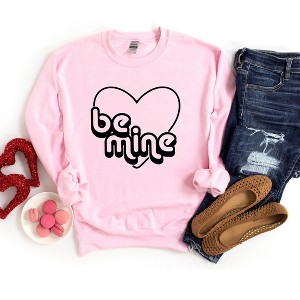 Simply Sage Market Women's Graphic Sweatshirt Retro Be Mine - 1 of 4
