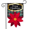Briarwood Lane Garden Flag 12x18 For Outdoor Merry Christmas Poinsettia Burlap For Christmas Garden Flag Flags For Outside - 2 of 4