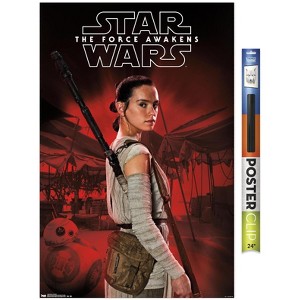 Trends International Star Wars: The Force Awakens - Rey Staff Unframed Wall Poster Prints - 1 of 4
