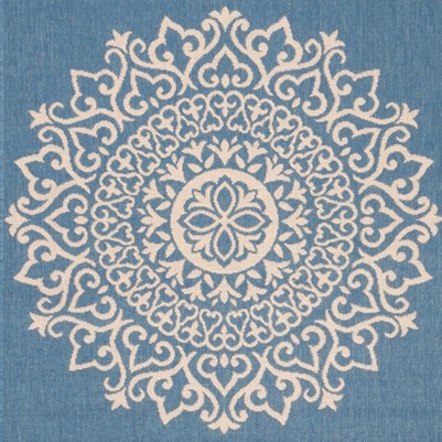 cream/blue