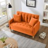 CAVINAS Modern Loveseat Sofa, Velvet Upholstered Sofa, Tufted Design Couch for Living Room/ Department/ Small Space - 2 of 4