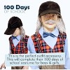 4E's Novelty Old Man Costume Kit for Kids & Adults, Includes Hat with Wig, Glasses, Stick-on Mustache & Eyebrows Costume for Boys - 2 of 4