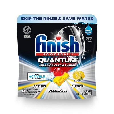 Finish Quantum Ultra Degreaser with Lemon Dishwasher Detergent Tablets - 37ct