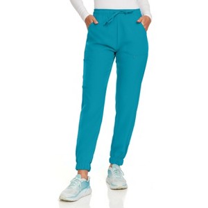 Hey Collection Women Medical Scrubs Jogger Pants with 4 Pockets and 4-Way Stretch - 1 of 4