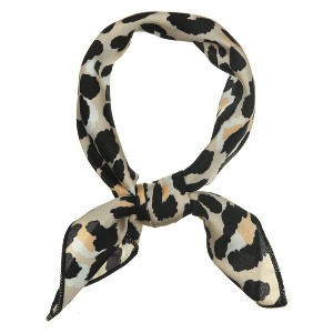 Allegra K Women's Colorful Leopard Print Square Neck Scarves Neckerchief Handkerchief - 1 of 4