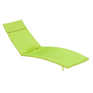 GDFStudio Olivia Outdoor Water Resistant Fabric Chaise Lounge Cushion - 1 of 4