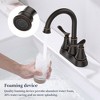 ChicFurnit Bathroom Sink Faucet Two Handle Vanity Sink Faucets with Pop up Drain for Bathroom, Bronze, 14.37"*10.04"*2.6" - 2 of 4