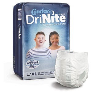 Comfees DriNite Juniors Youth Youth Absorbent Underwear Large / X-Large 60 to 125 lbs. CMF-YLXL, 52 Ct - 1 of 4