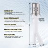 WOWOW Single Handle Pull Down Sprayer Kitchen Faucet with Dishwasher Air Gap 2 or 4 Hole in Brushed Nickel - 4 of 4
