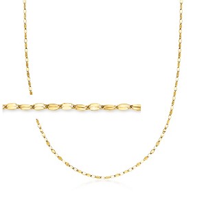 Ross-Simons Italian 1.5mm 18kt Yellow Gold Lumachina-Chain Necklace - 1 of 3