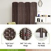 Gulches 4-Panel Room Divider, Folding Screen in Warm Brown - 4 of 4
