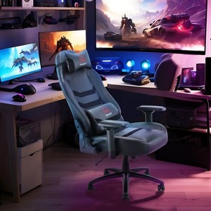 400 lbs Big & Tall Black/Grey Gaming Chair - 1 of 3