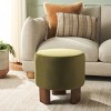 Mista Ottoman With Wood Legs - OTT1310 - Safavieh - 2 of 4
