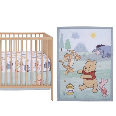 Winnie the Pooh Red Microfiber Toddler Comforter Set